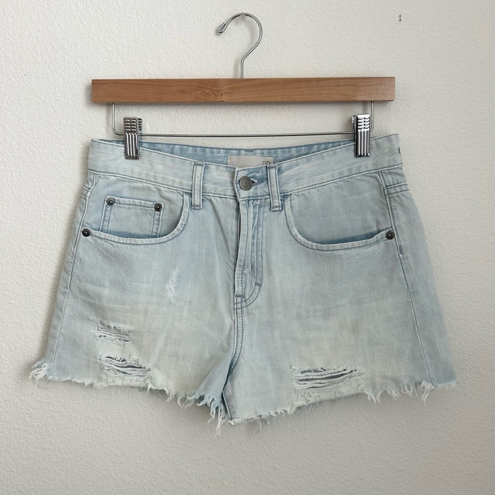 Nordstrom BP Light Wash Denim Distressed Shorts